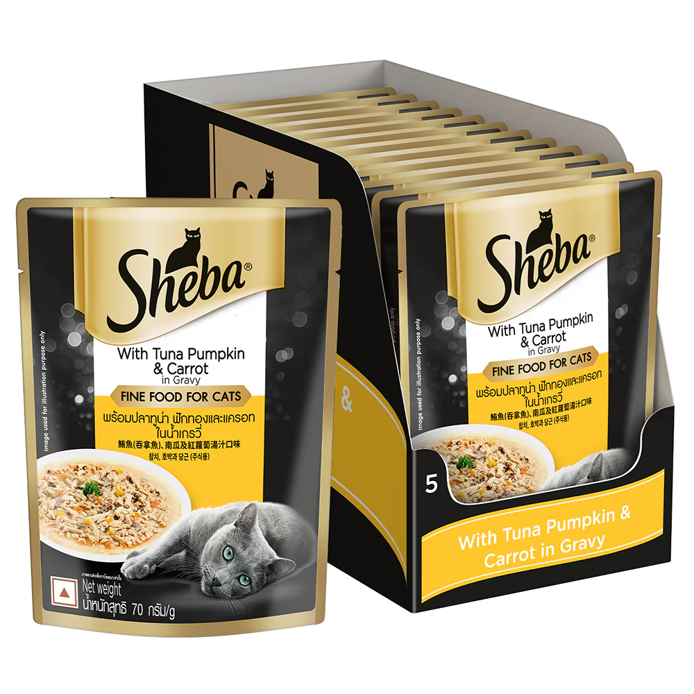 Sheba Tuna Pumpkin & Carrot In Gravy Rich Premium Adult Fine Cat Wet Food - Image 21