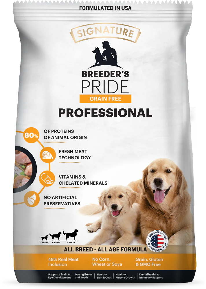 Signature Grain Free Pride Professional Breeder's All Breeds Dog Dry Food