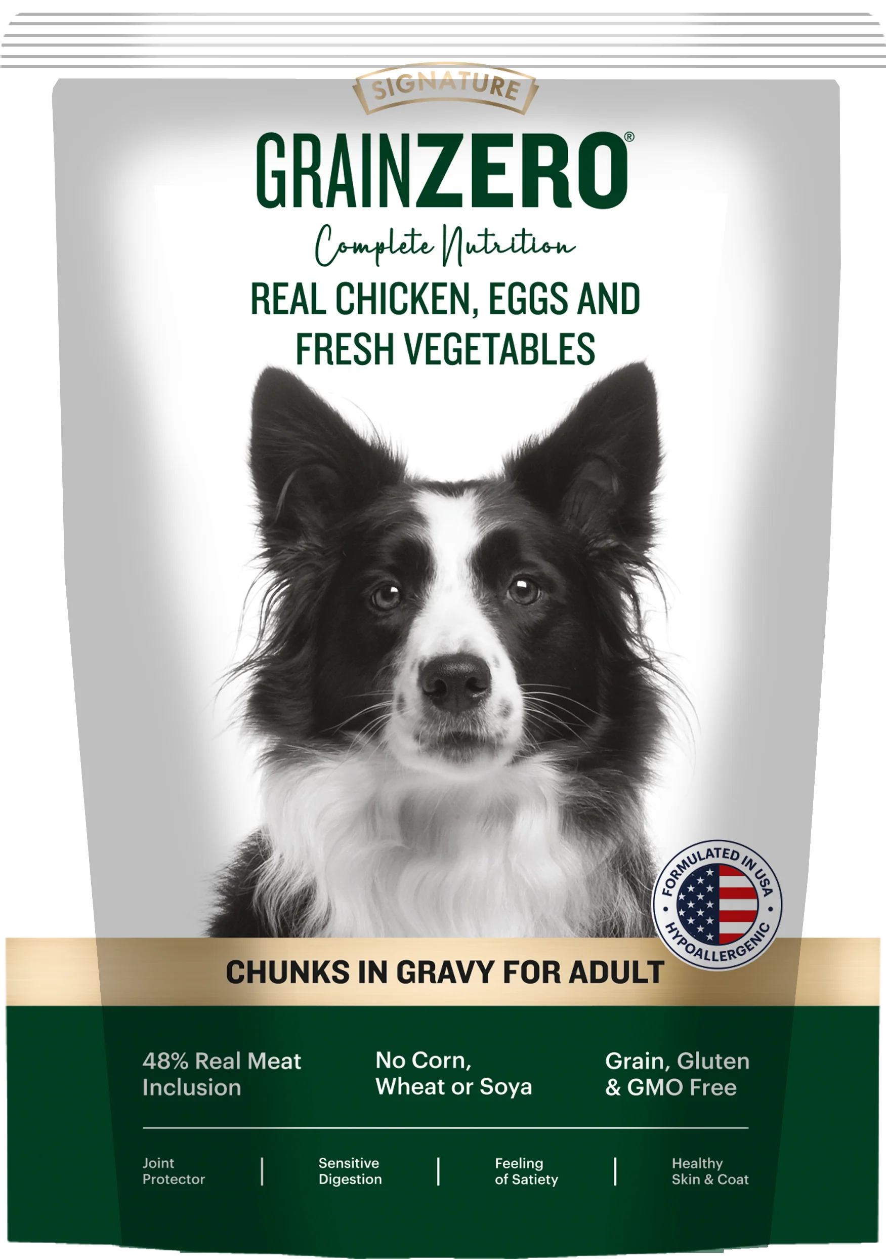 Signature Grain Zero Chicken Chunks Gravy Adult Dog Wet Food - Image 9