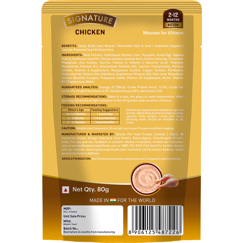 Signature Grain Zero Chicken Mousse Kitten Cat Wet Food - Image 10