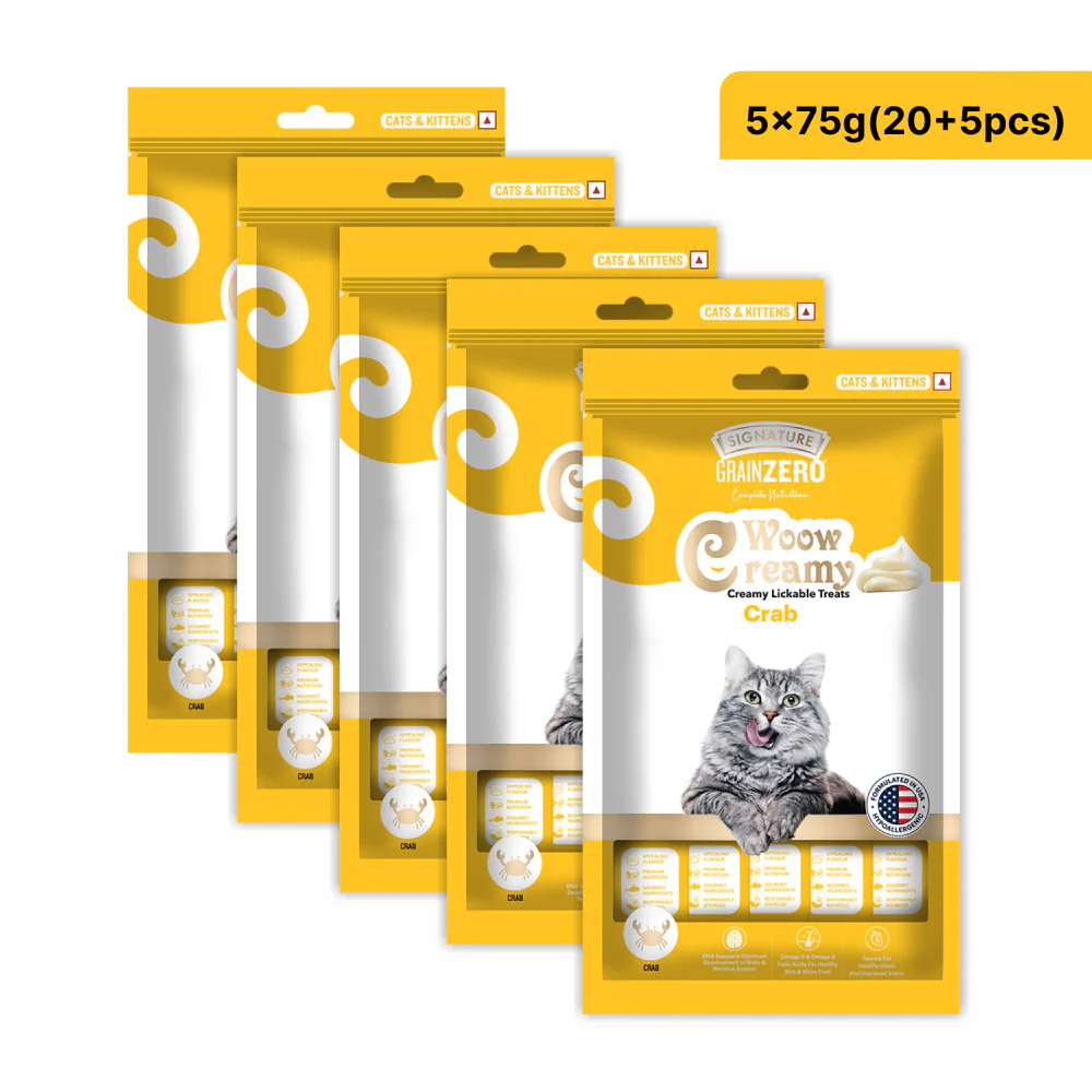 Signature Grain Zero Crab Lickable Creamy Cat Treats - Image 4