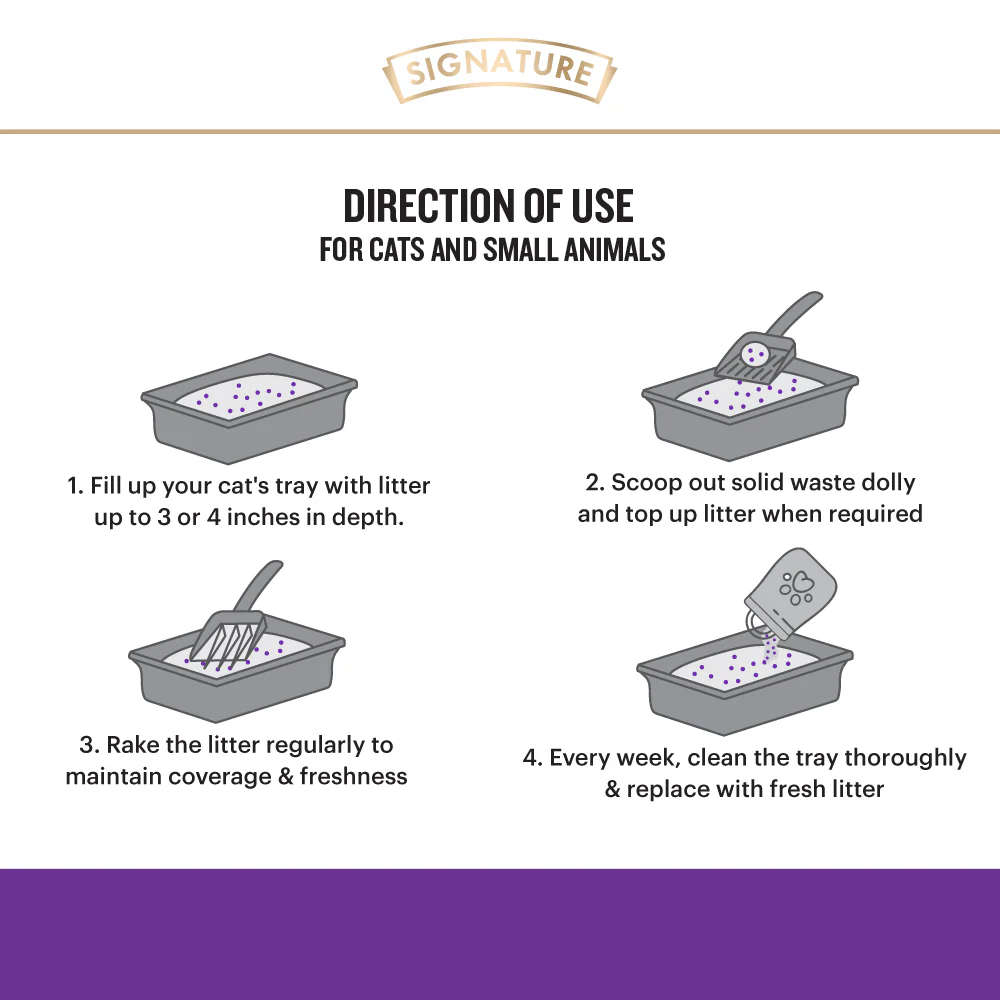Signature Grain Zero Lavender Scented Cat Litter - Image 3