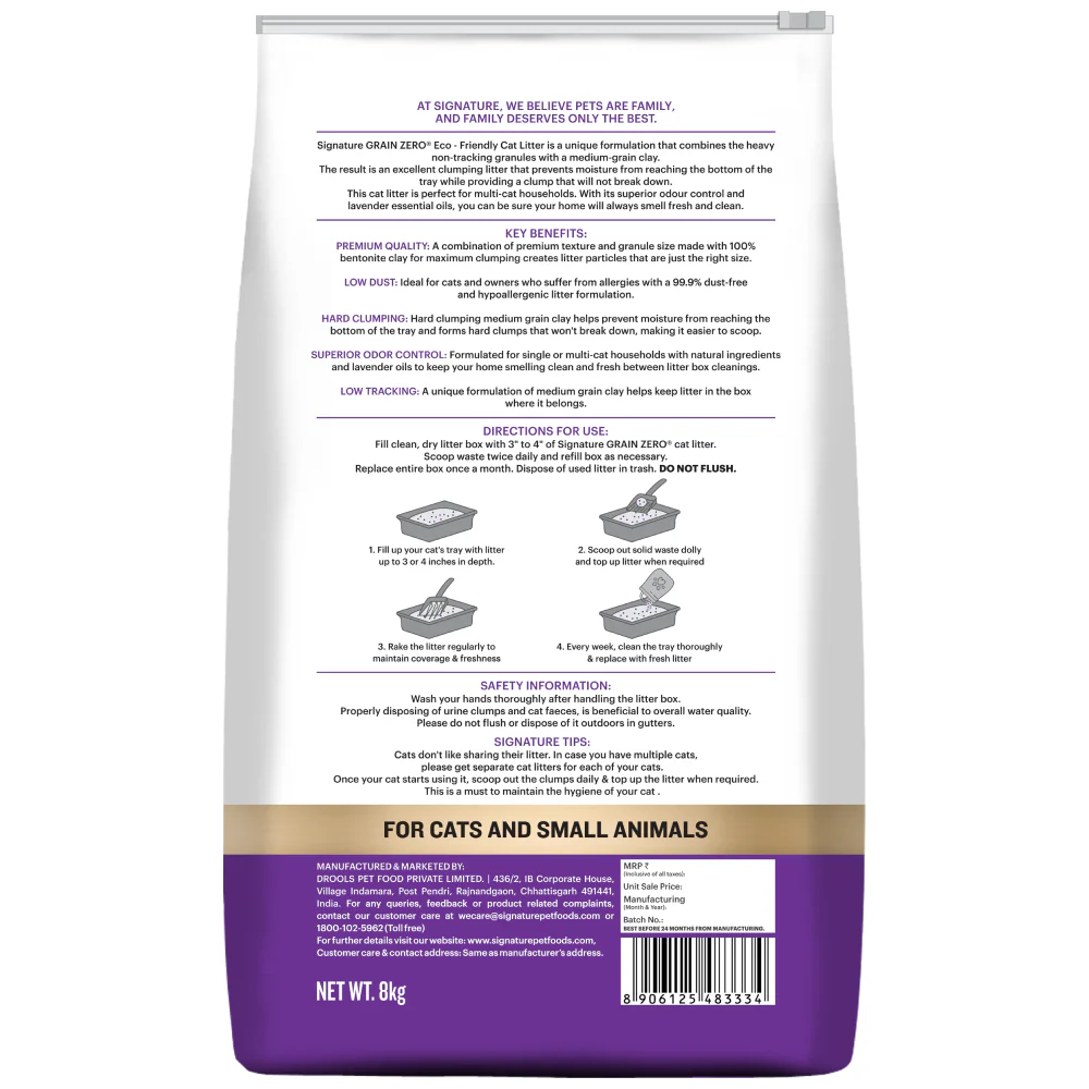 Signature Grain Zero Lavender Scented Cat Litter - Image 6