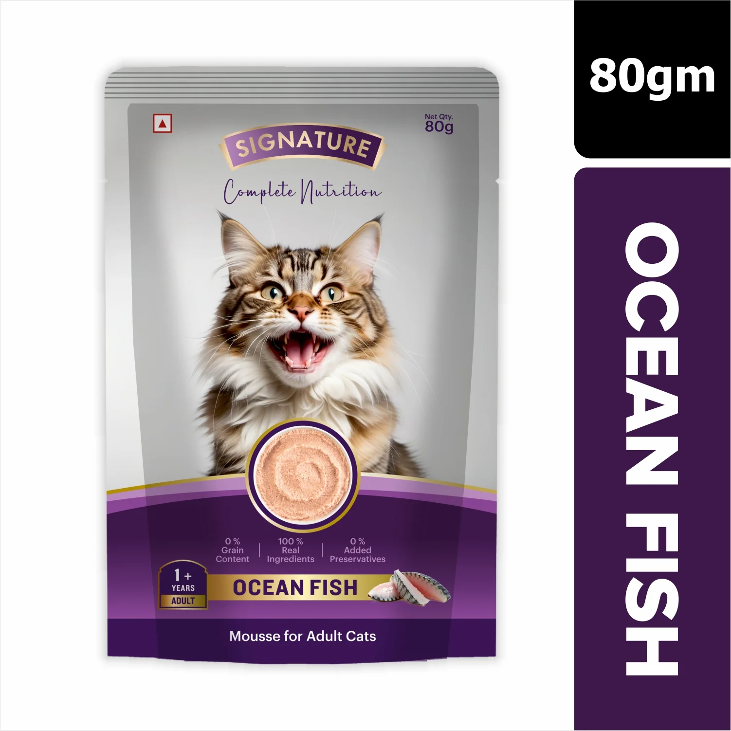 Signature Grain Zero Ocean Fish Mousse Adult Cat Wet Food - Image 2