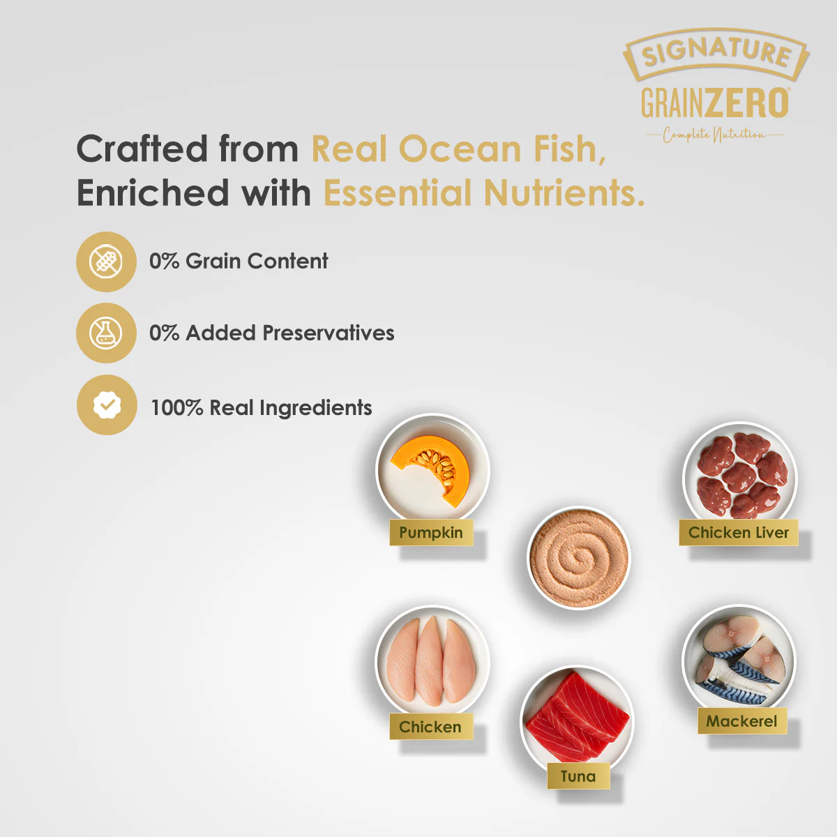 Signature Grain Zero Ocean Fish Mousse Adult Cat Wet Food - Image 10