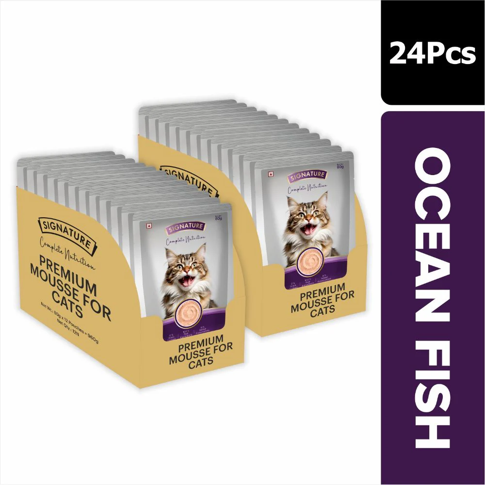 Signature Grain Zero Ocean Fish Mousse Adult Cat Wet Food - Image 13