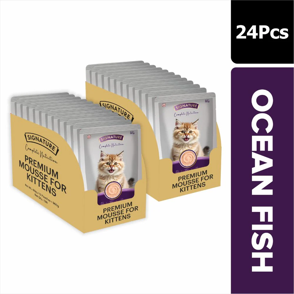 Signature Grain Zero Ocean Fish Mousse Kitten Cat Wet Food - Image 12
