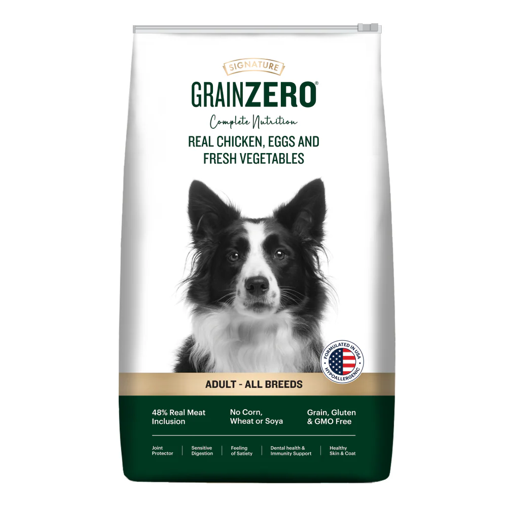 Signature Grain Zero Real Chicken, Egg and Vegetables Adult Dog Dry Food - Image 10