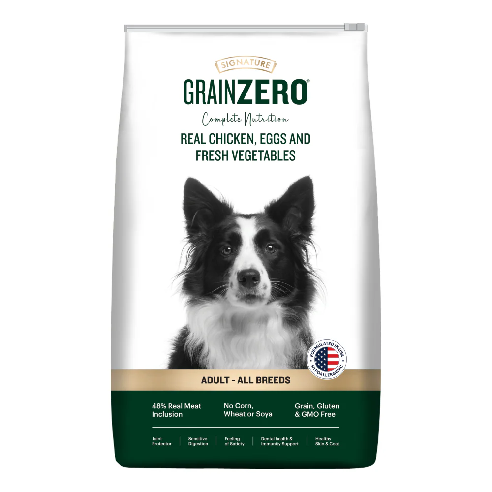 Signature Grain Zero Real Chicken, Egg and Vegetables Adult Dog Dry Food - Image 13