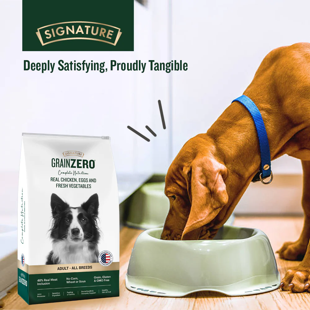 Signature Grain Zero Real Chicken, Egg and Vegetables Adult Dog Dry Food - Image 6
