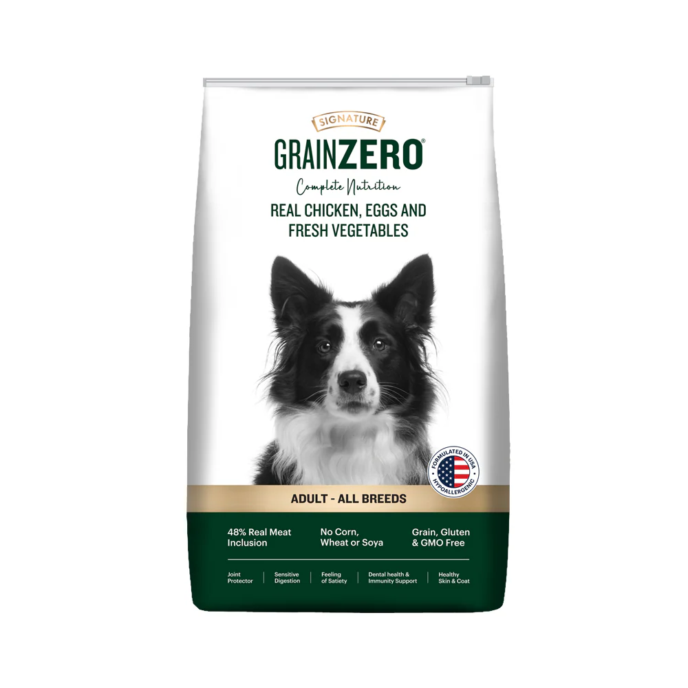 Signature Grain Zero Real Chicken, Egg and Vegetables Adult Dog Dry Food - Image 7