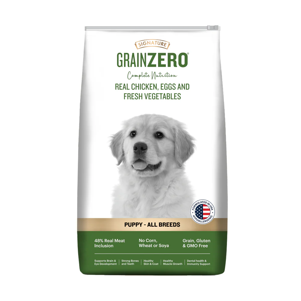 Signature Grain Zero Real Chicken, Egg and Vegetables Puppy Dog Dry Food - Image 14