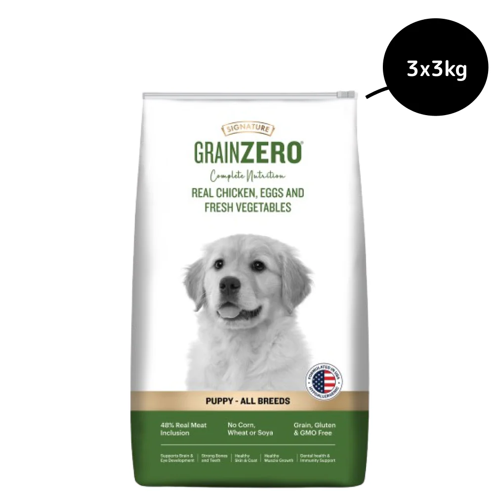 Signature Grain Zero Real Chicken, Egg and Vegetables Puppy Dog Dry Food - Image 16