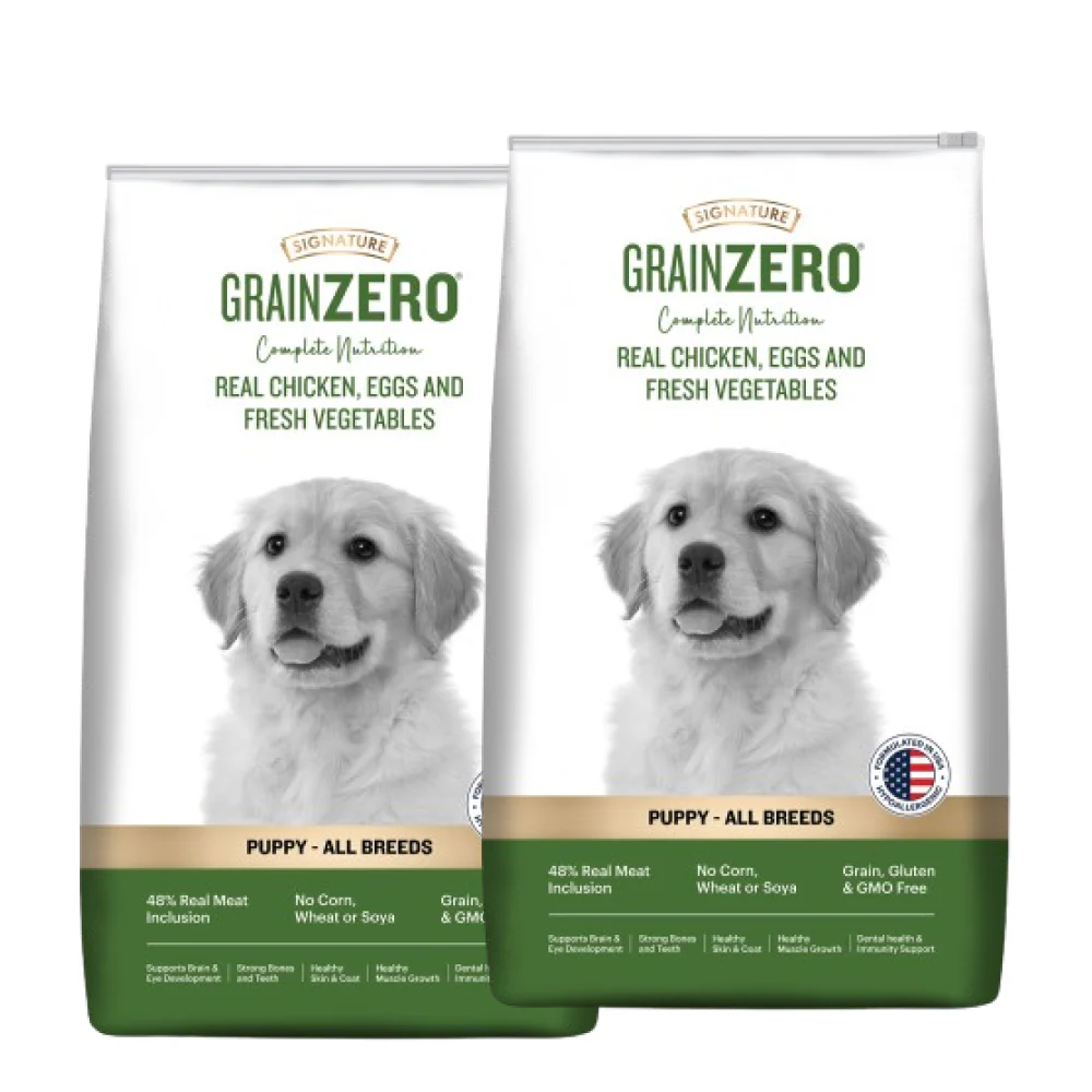 Signature Grain Zero Real Chicken, Egg and Vegetables Puppy Dog Dry Food - Image 17