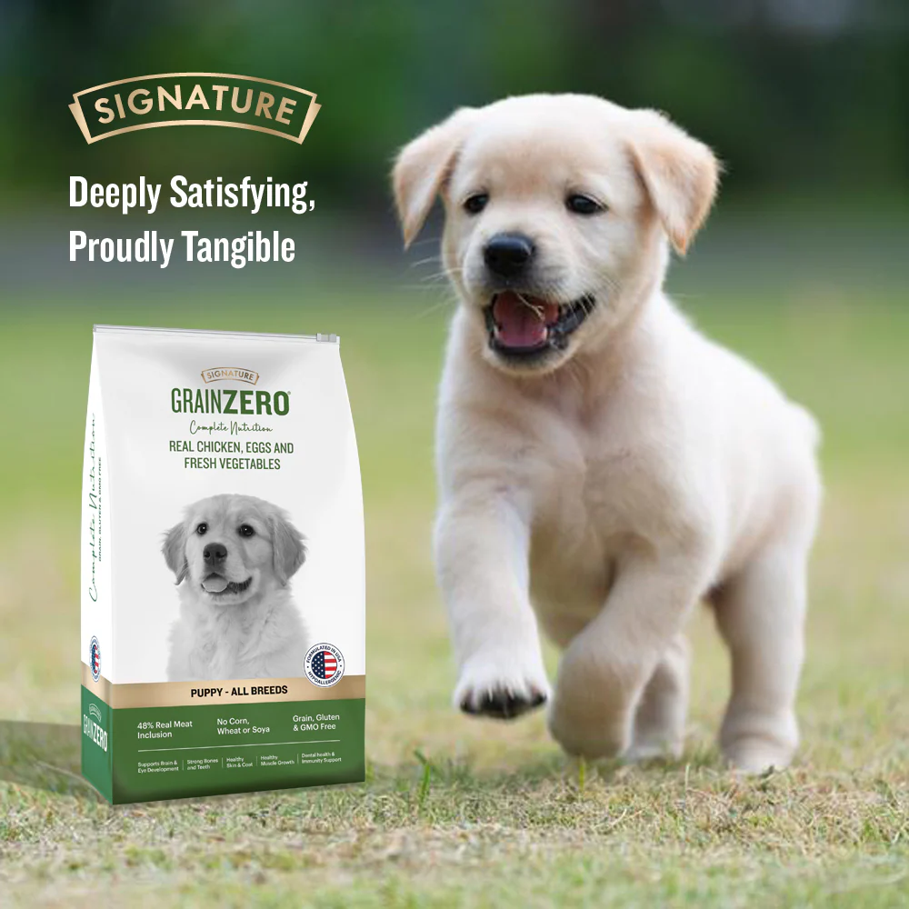 Signature Grain Zero Real Chicken, Egg and Vegetables Puppy Dog Dry Food - Image 6