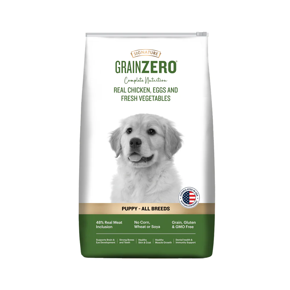 Signature Grain Zero Real Chicken, Egg and Vegetables Puppy Dog Dry Food - Image 8