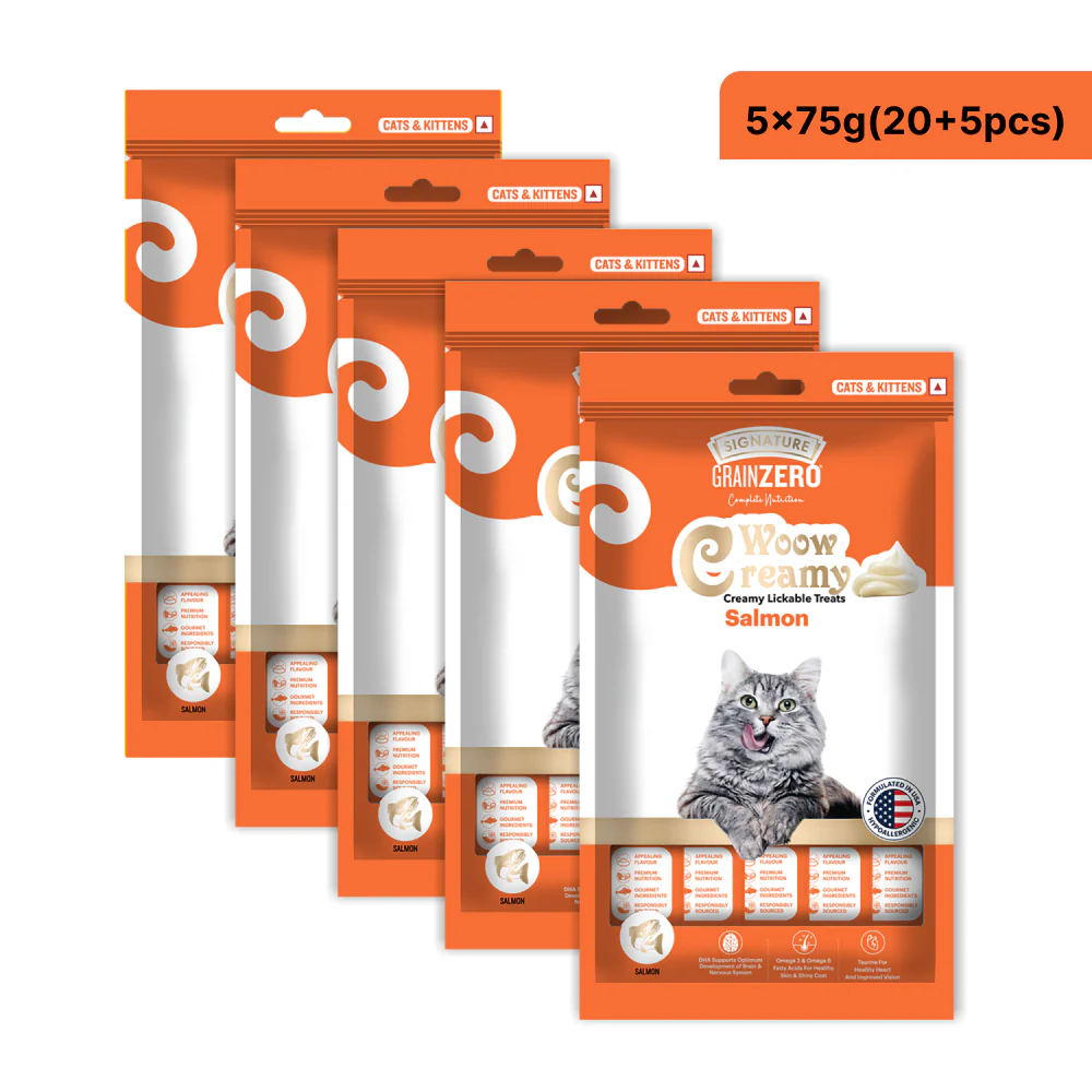 Signature Grain Zero Salmon Lickable Creamy Cat Treats - Image 7