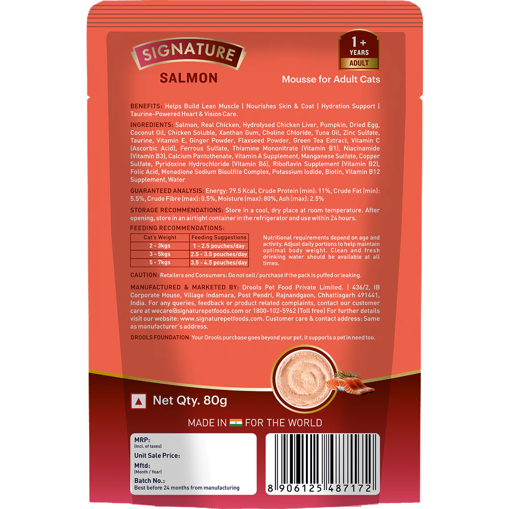 Signature Grain Zero Salmon Mousse Adult Cat Wet Food - Image 8