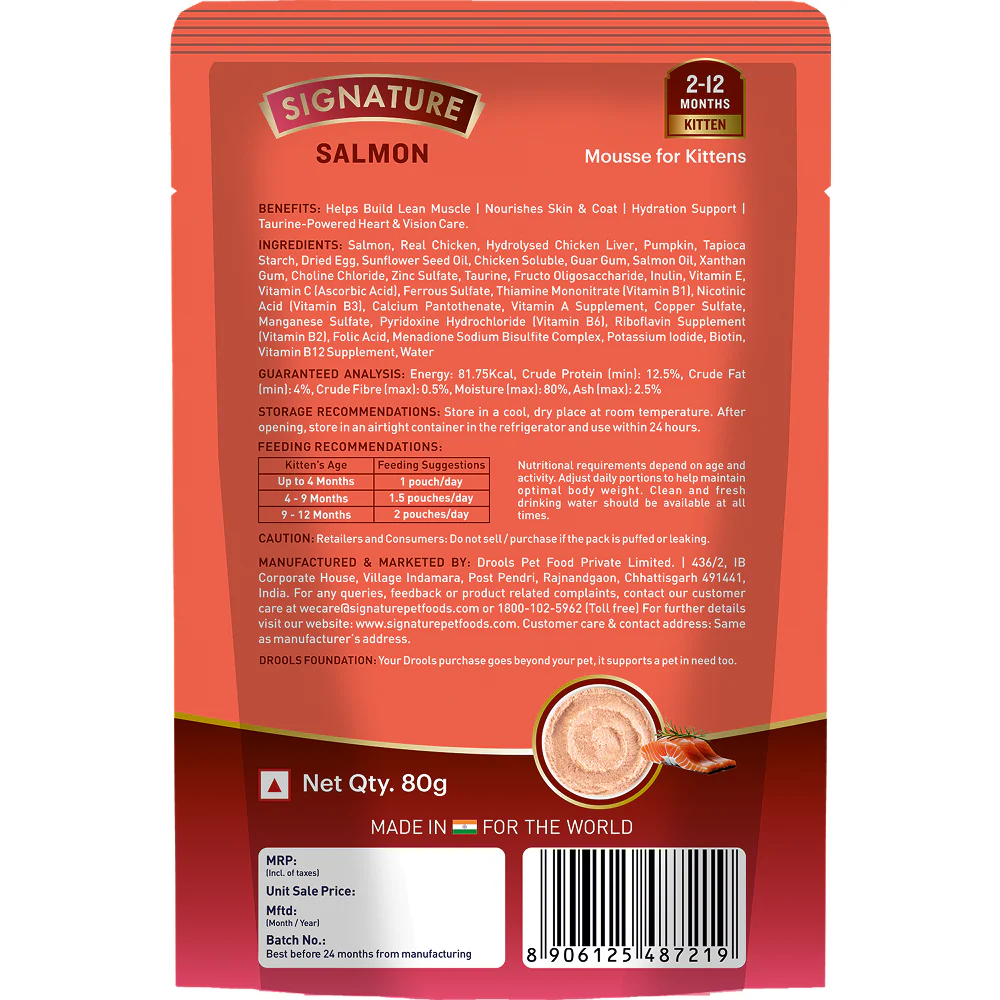 Signature Grain Zero Salmon Mousse Kitten Cat Wet Food - Image 10