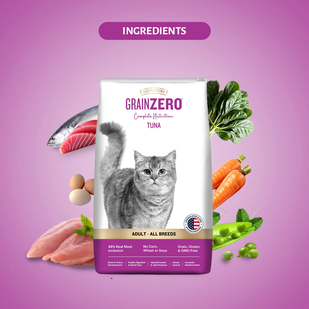 Signature Grain Zero Tuna Adult All Breed Adult Cat Dry Food - Image 8