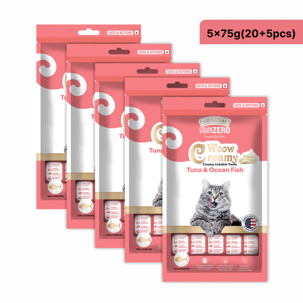 Signature Grain Zero Tuna and Ocean Fish Lickable Creamy Cat Treats - Image 7