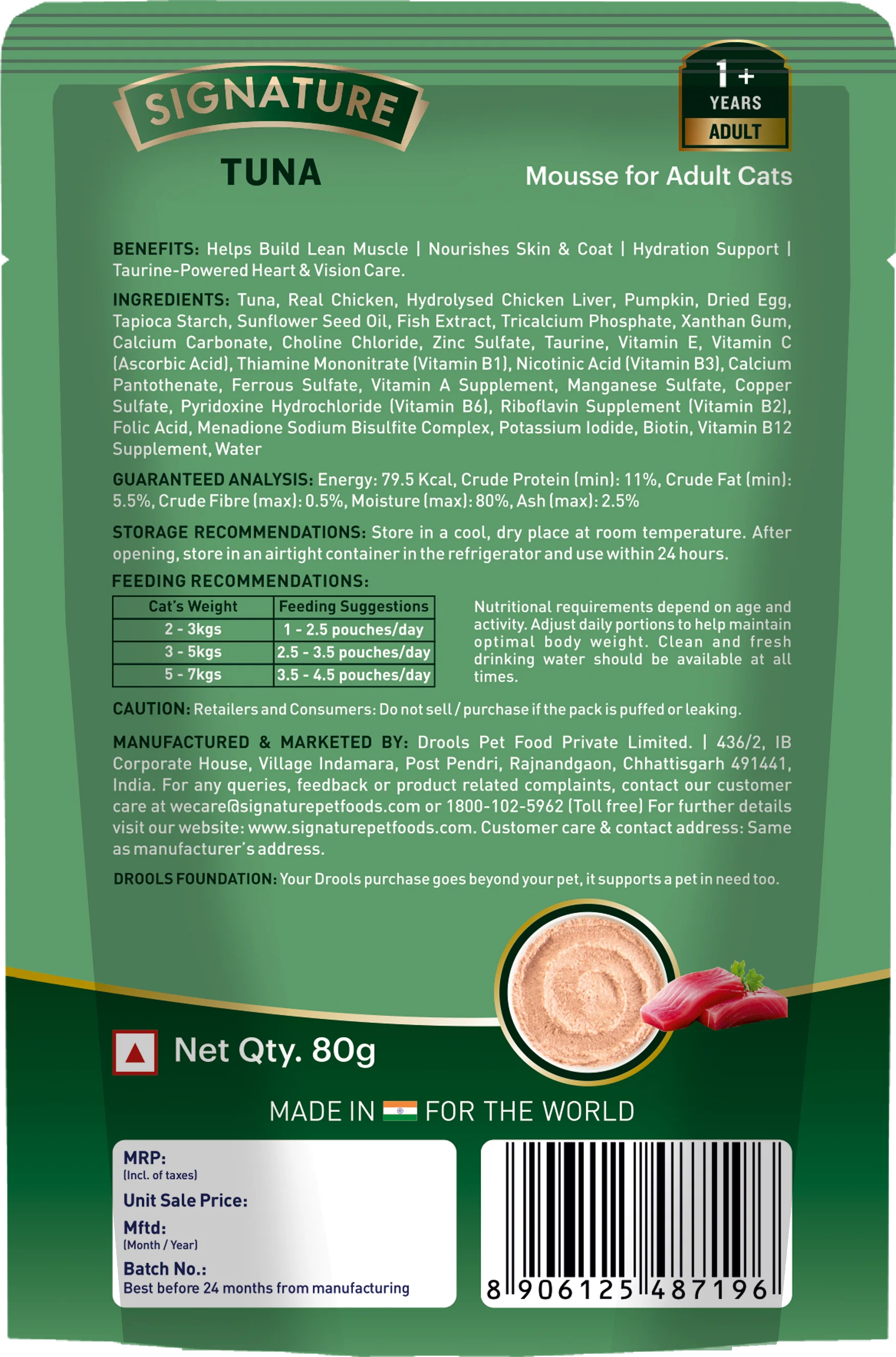 Signature Grain Zero Tuna Mousse Adult Cat Wet Food - Image 11