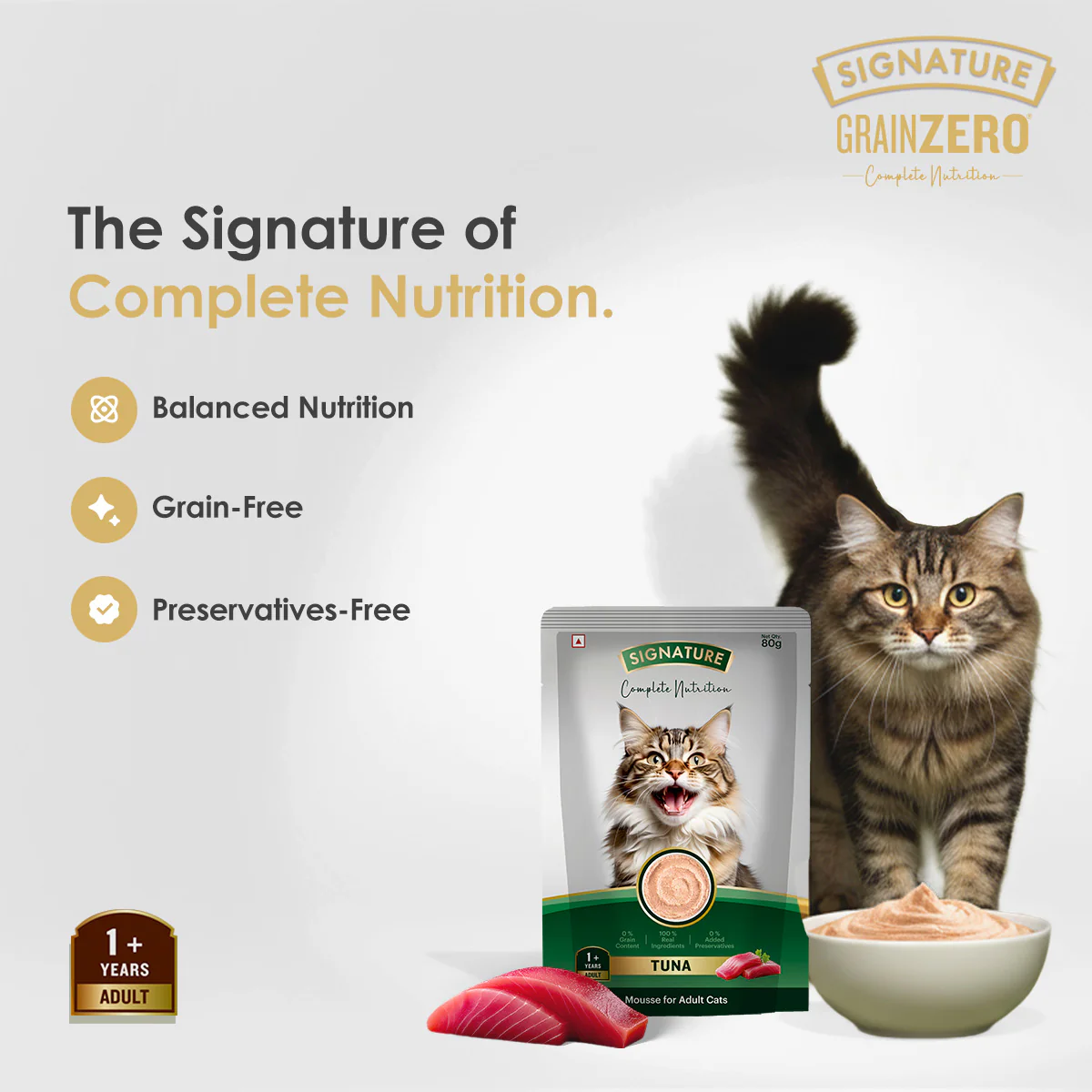 Signature Grain Zero Tuna Mousse Adult Cat Wet Food - Image 3