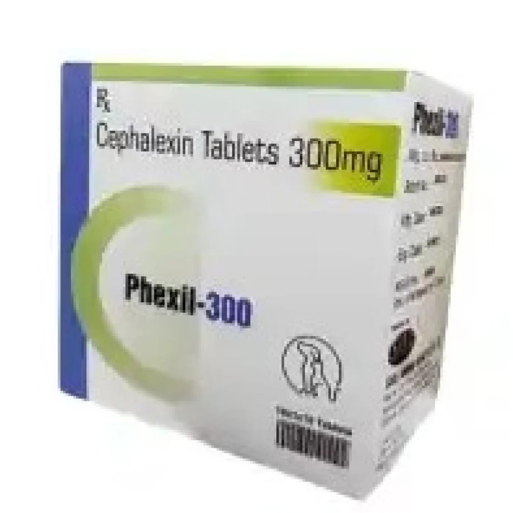 Sihil Phexil 300mg Tablets (Cephalexin) for Dogs and Cats