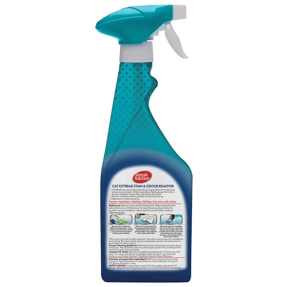 Simple Solution Stain & Odor Remover Spray for Cats - Image 2