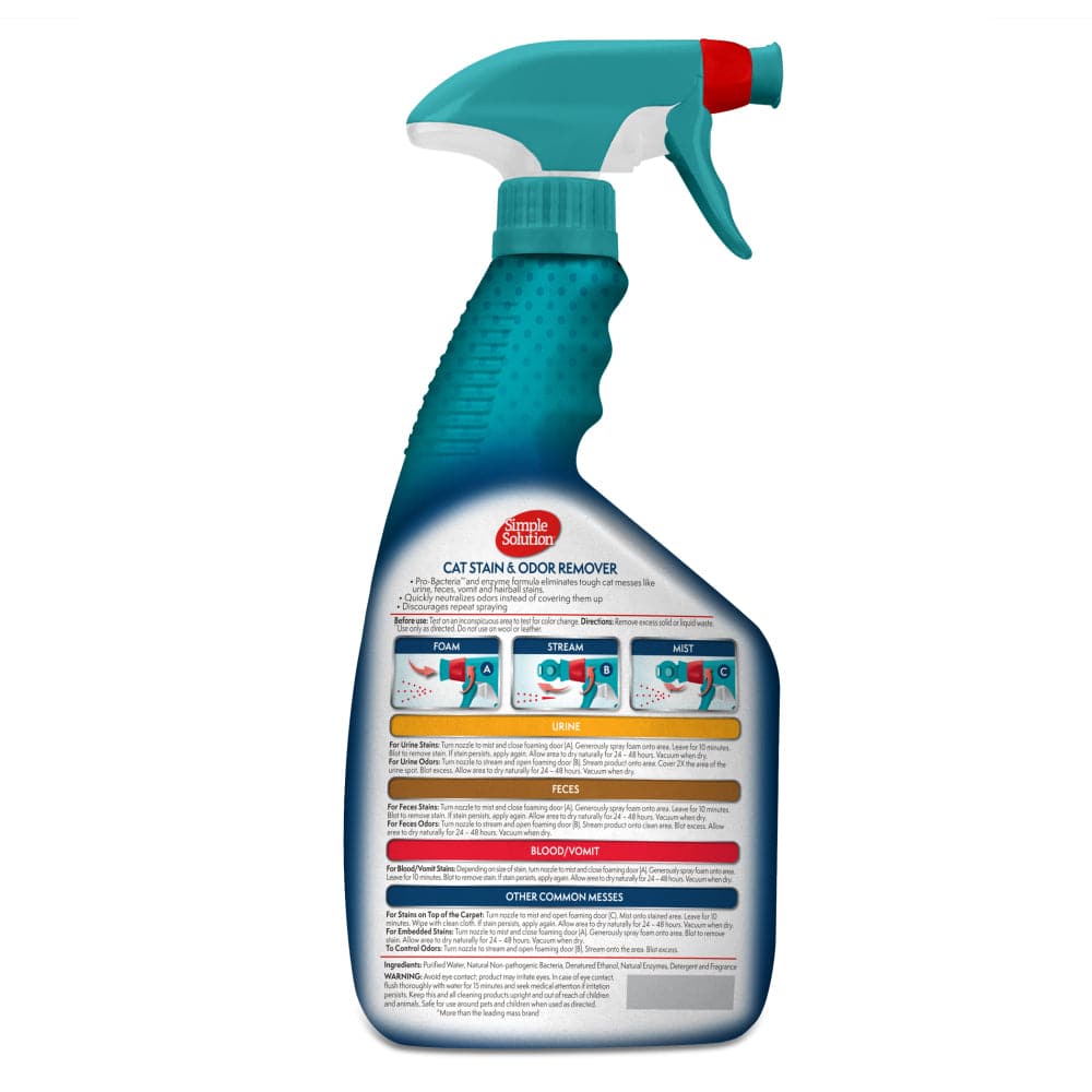 Simple Solution Stain & Odor Remover Spray for Cats - Image 4
