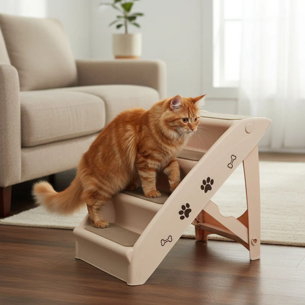 Skatrs 4 Step Easy Access Pet Stairs for Dogs & Cats - Image 3