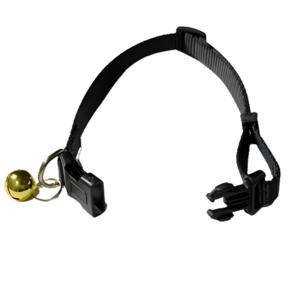 Skatrs Adjustable Collar with Bell for Cats & Kittens (Black) - Image 3