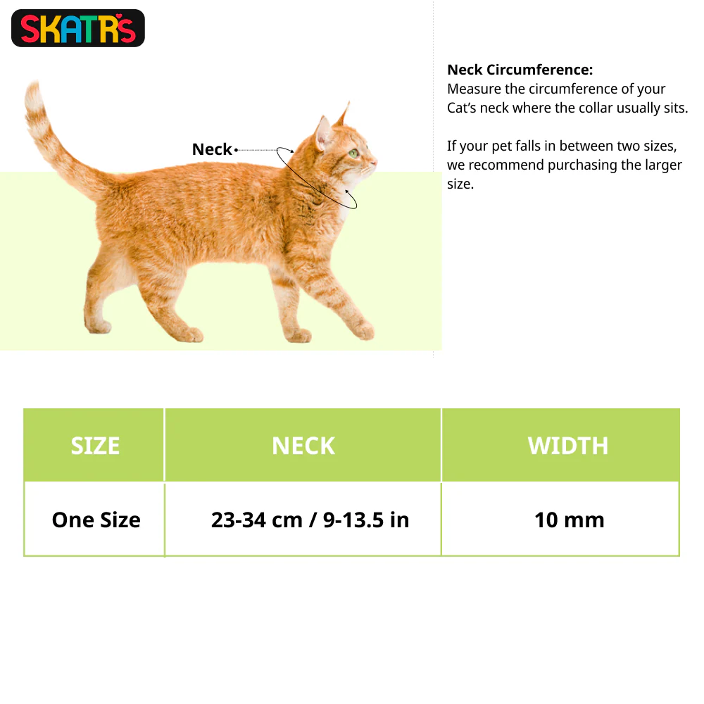 Skatrs Adjustable Collar with Bell for Cats & Kittens (Red) - Image 2