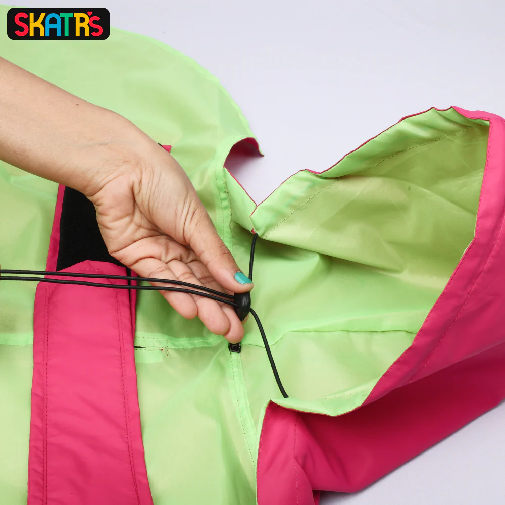 Skatrs Full Coverage Cape Style Raincoat for Dogs and Cats (Pink) - Image 10