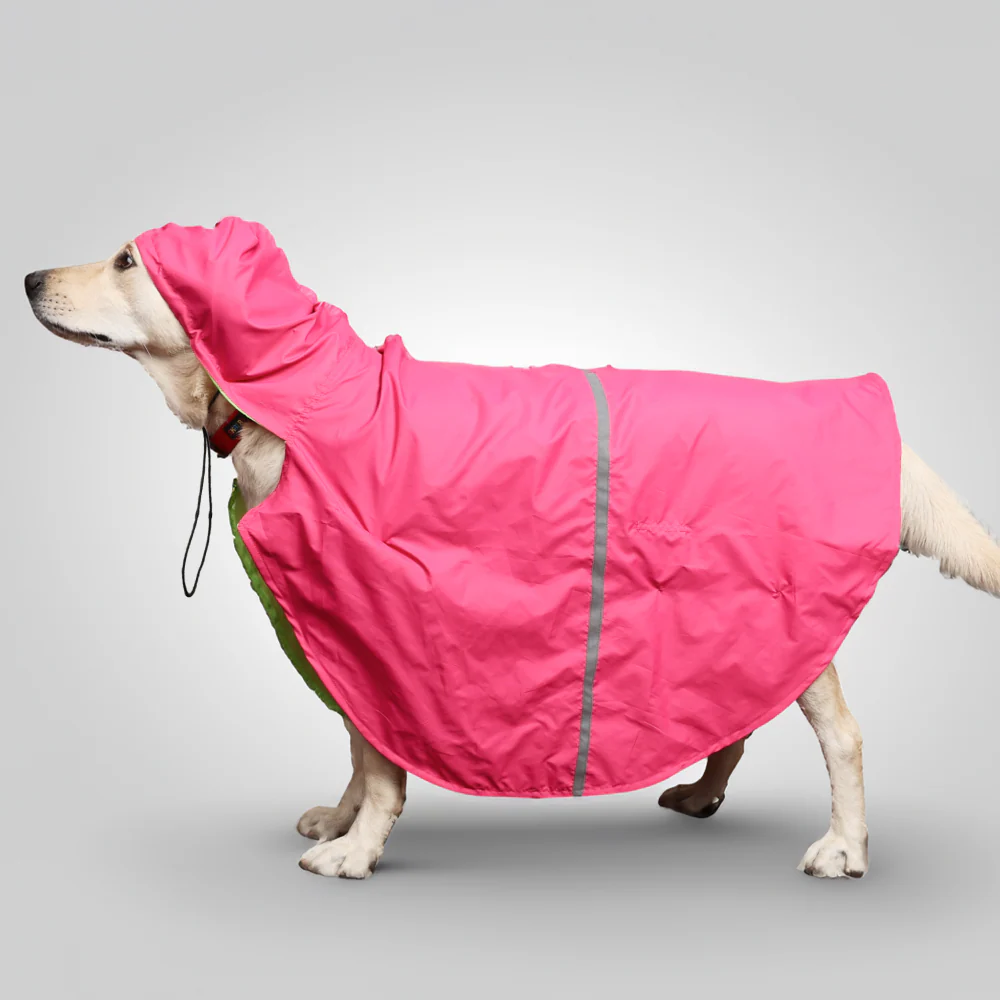 Skatrs Full Coverage Cape Style Raincoat for Dogs and Cats (Pink) - Image 3