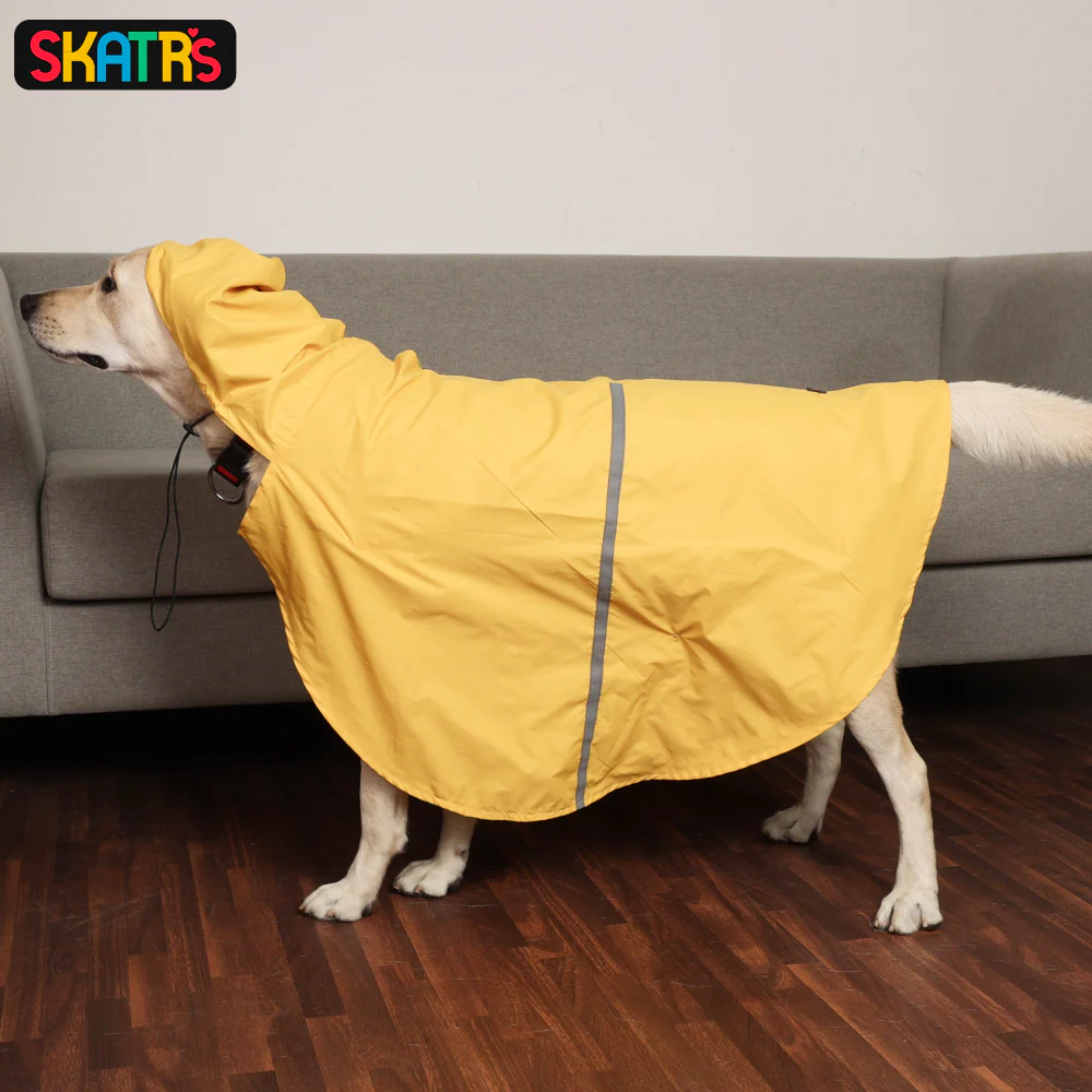 Skatrs Full Coverage Cape Style Raincoat for Dogs and Cats (Yellow) - Image 6