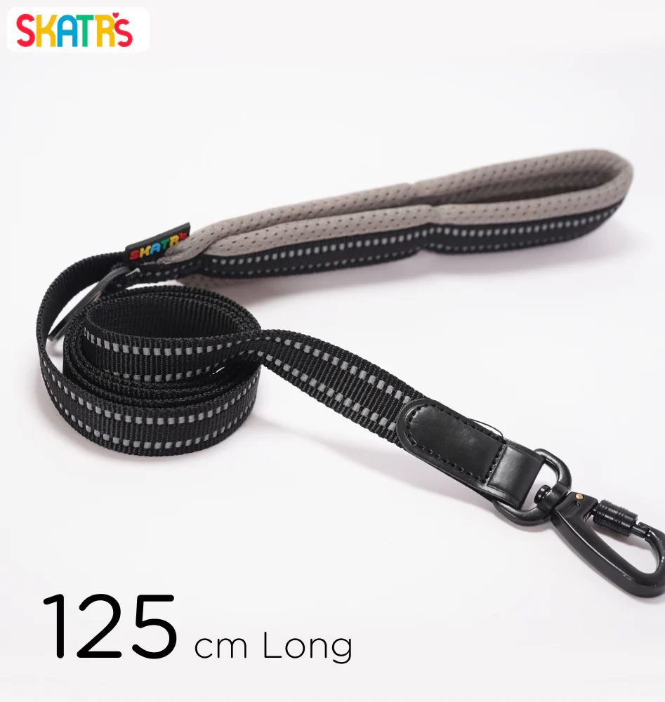 Skatrs Adventure in Style & Comfort Eclipse Leash for Dogs and Cats (Black) - Image 3