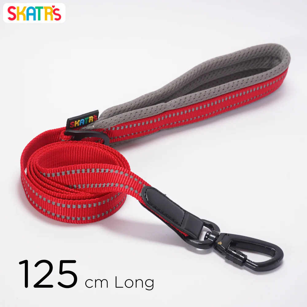 Skatrs Adventure in Style & Comfort Fiery Leash for Dogs and Cats (Red) - Image 3