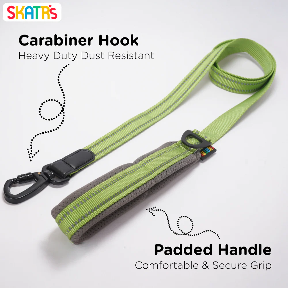 Skatrs Adventure in Style & Comfort Tropical Leash for Dogs and Cats (Green) - Image 4