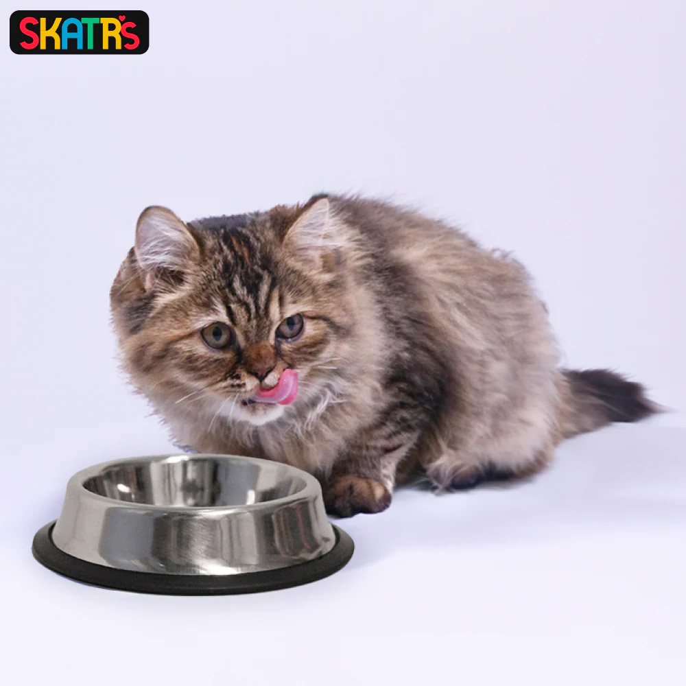 Skatrs Anti Skid Stainless Steel Bowl for Dogs and Cats (1400mL) - Image 6