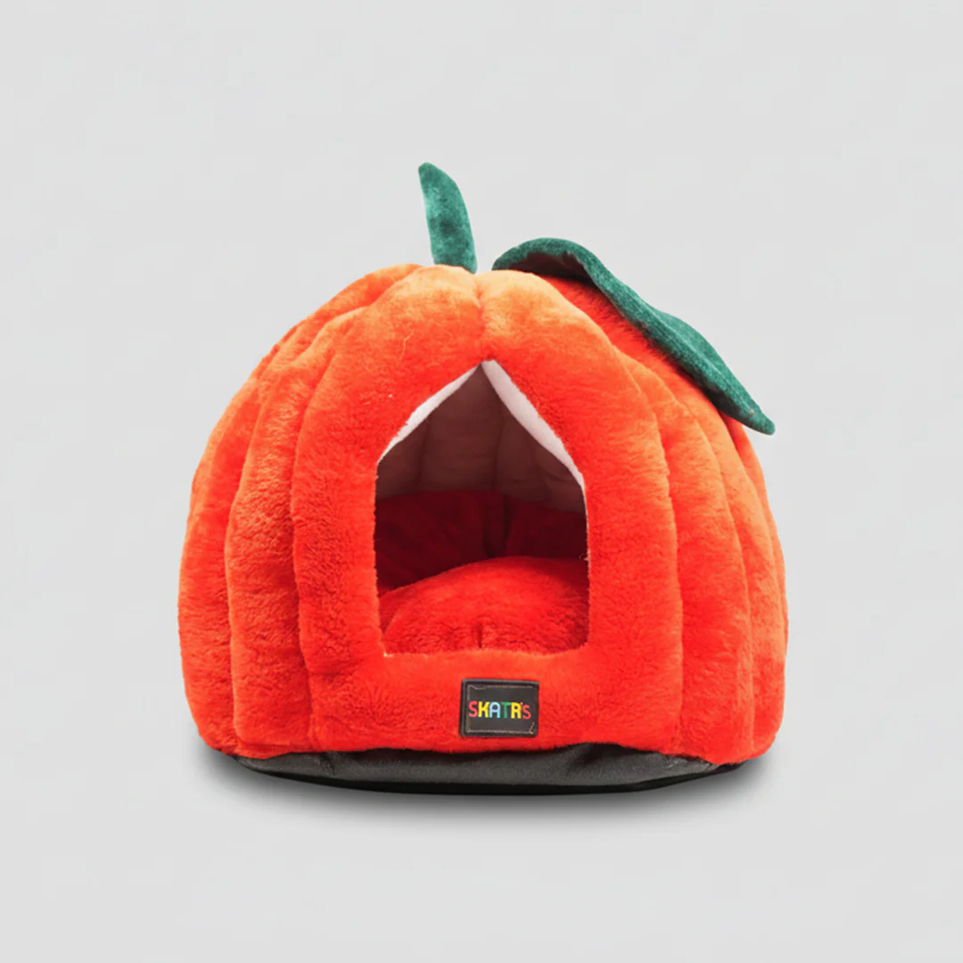 Skatrs Apple Cozy House for Small Dogs and Cats (Orange) - Image 2