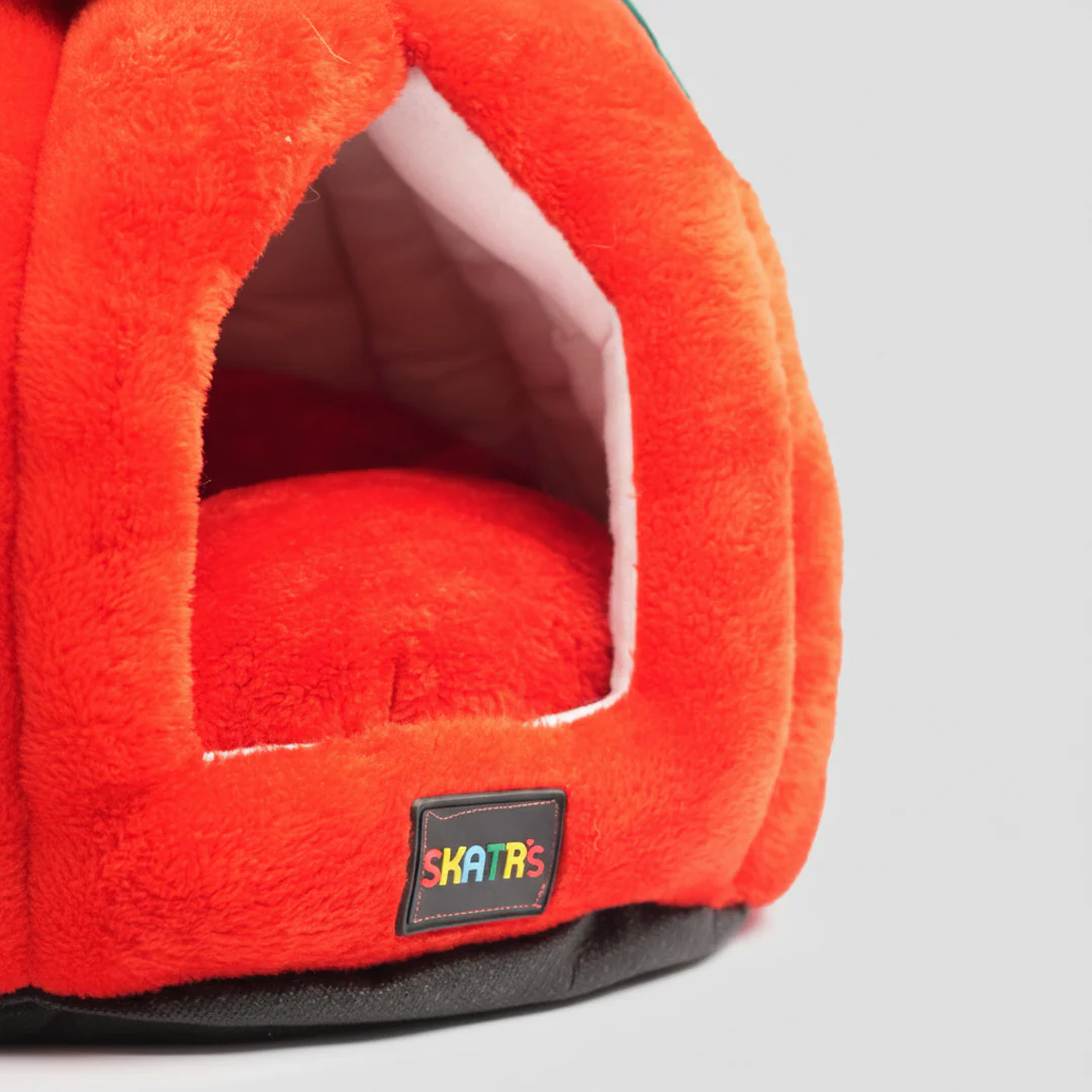 Skatrs Apple Cozy House for Small Dogs and Cats (Orange) - Image 7