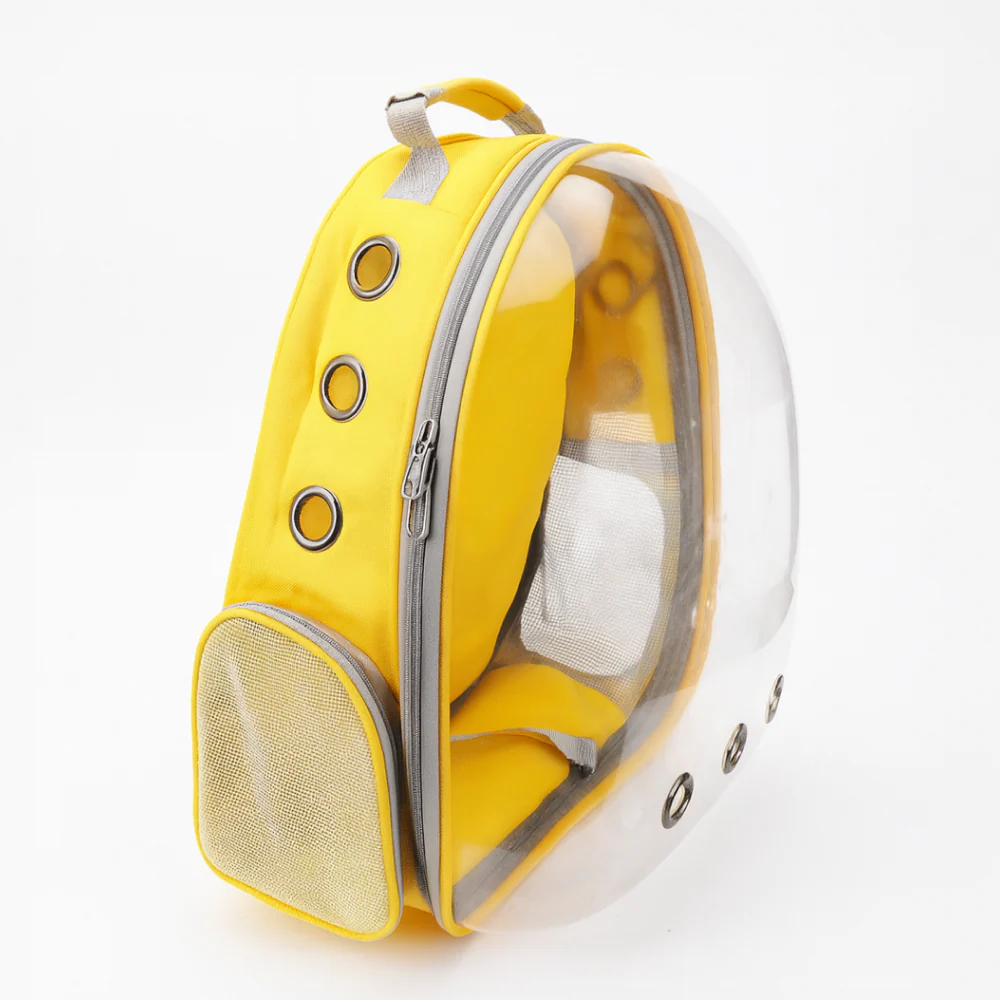 Skatrs Astronaut Space Capsule Carrier Backpack for Cats (Yellow) - Image 2