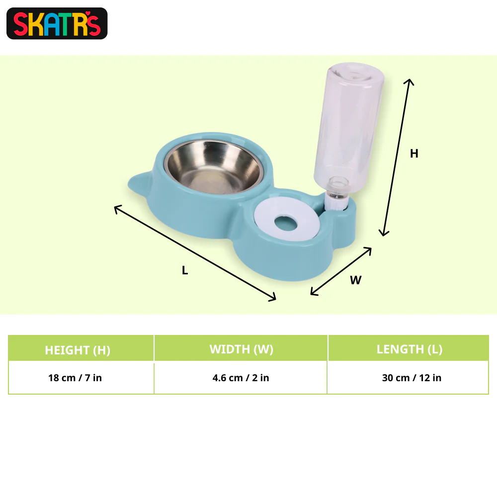 Skatrs Automatic Water Dispenser and Food Bowl for Dogs and Cats - Image 2
