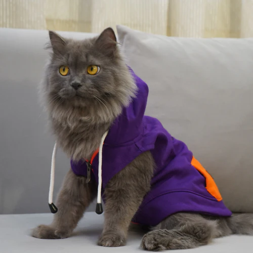 Skatrs Blaze Breezy Hoodies with Pockets for Dogs and Cats (Violet) - Image 3