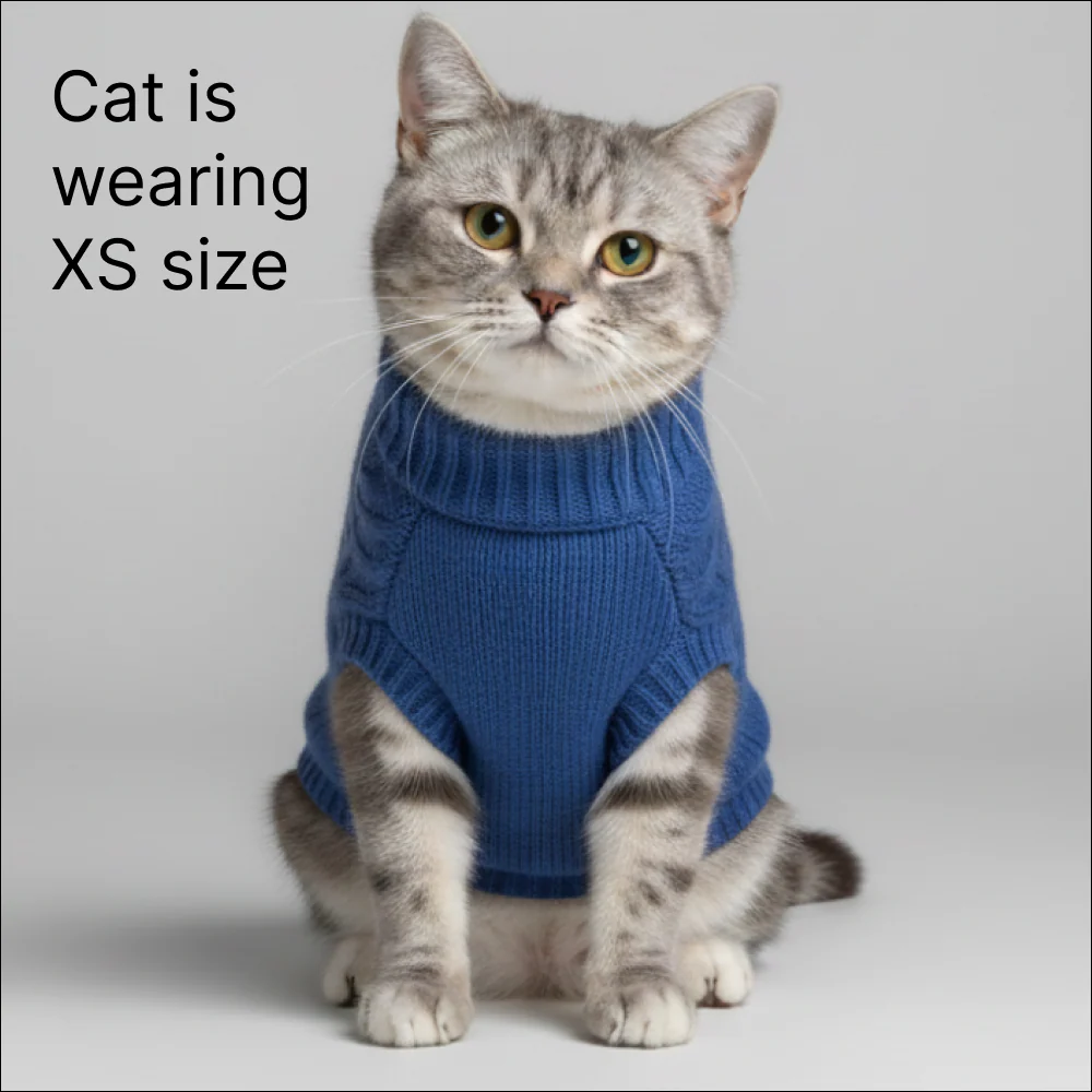 Skatrs Blue Sweater For Dogs and Cats - Image 4
