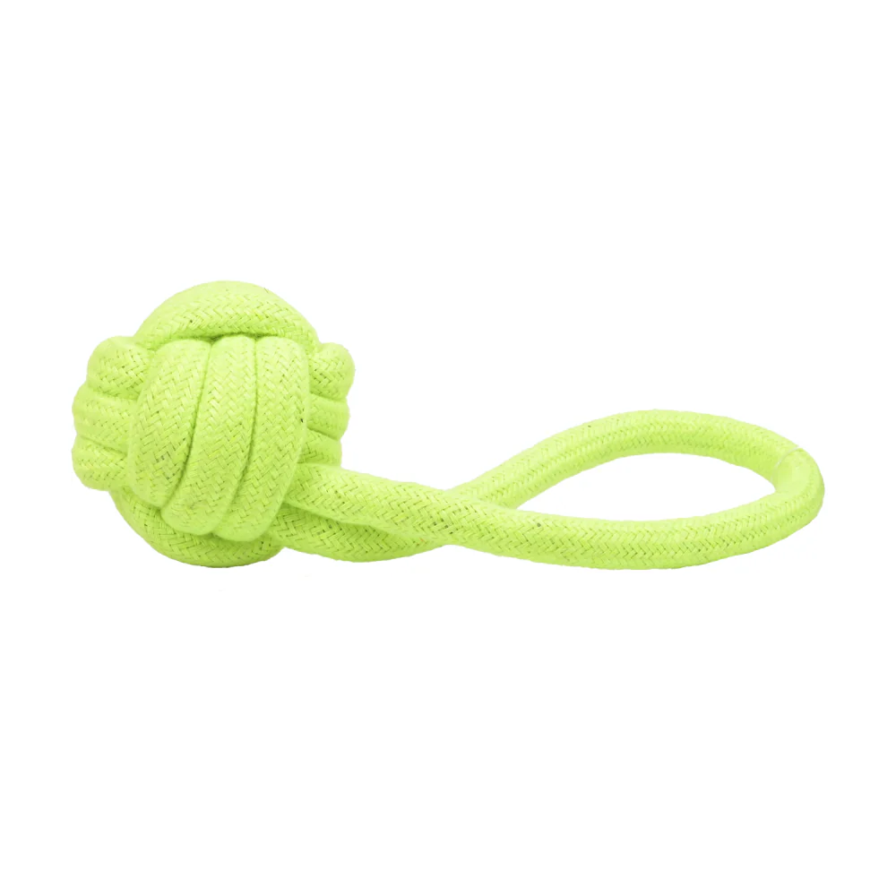 Skatrs Bone, Ball, Knotted Ball 3 in 1 Rope Chew Toy Combo for Dogs and Cats - Image 6