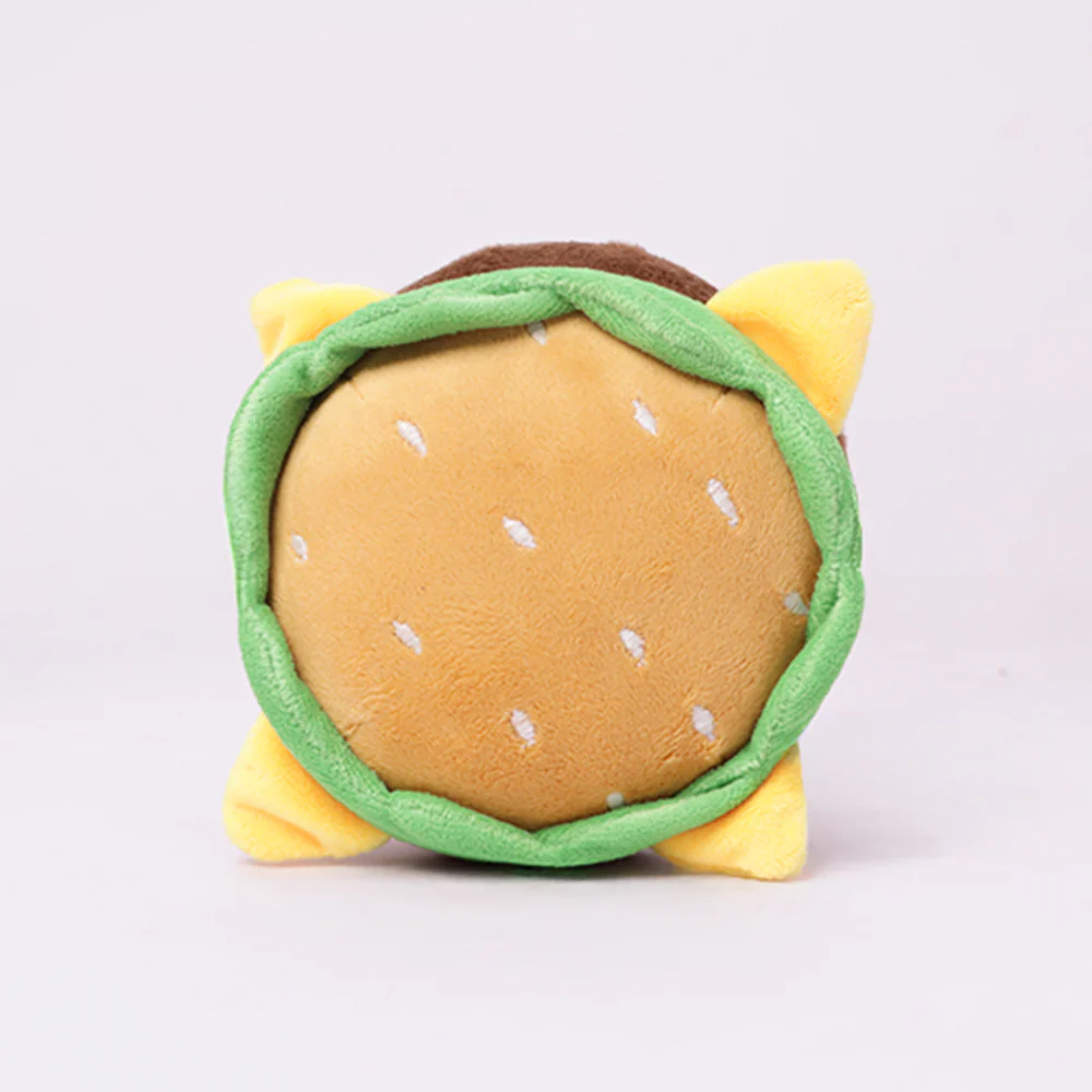 Skatrs Burger Plush Toy for Dogs - Image 3