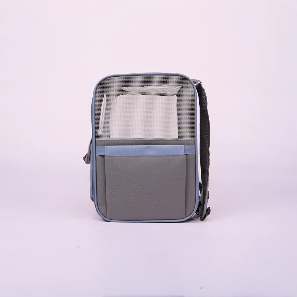 Skatrs Carrier Backpack with Front Pocket for Cats (Grey) - Image 5