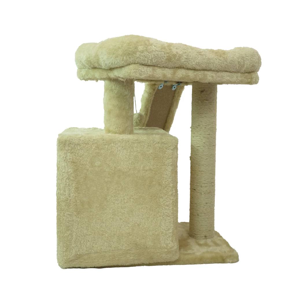 Skatrs Cat Tree Indoor Climbing Activity Tower with Scratching Posts for Cats (Beige) - Image 3